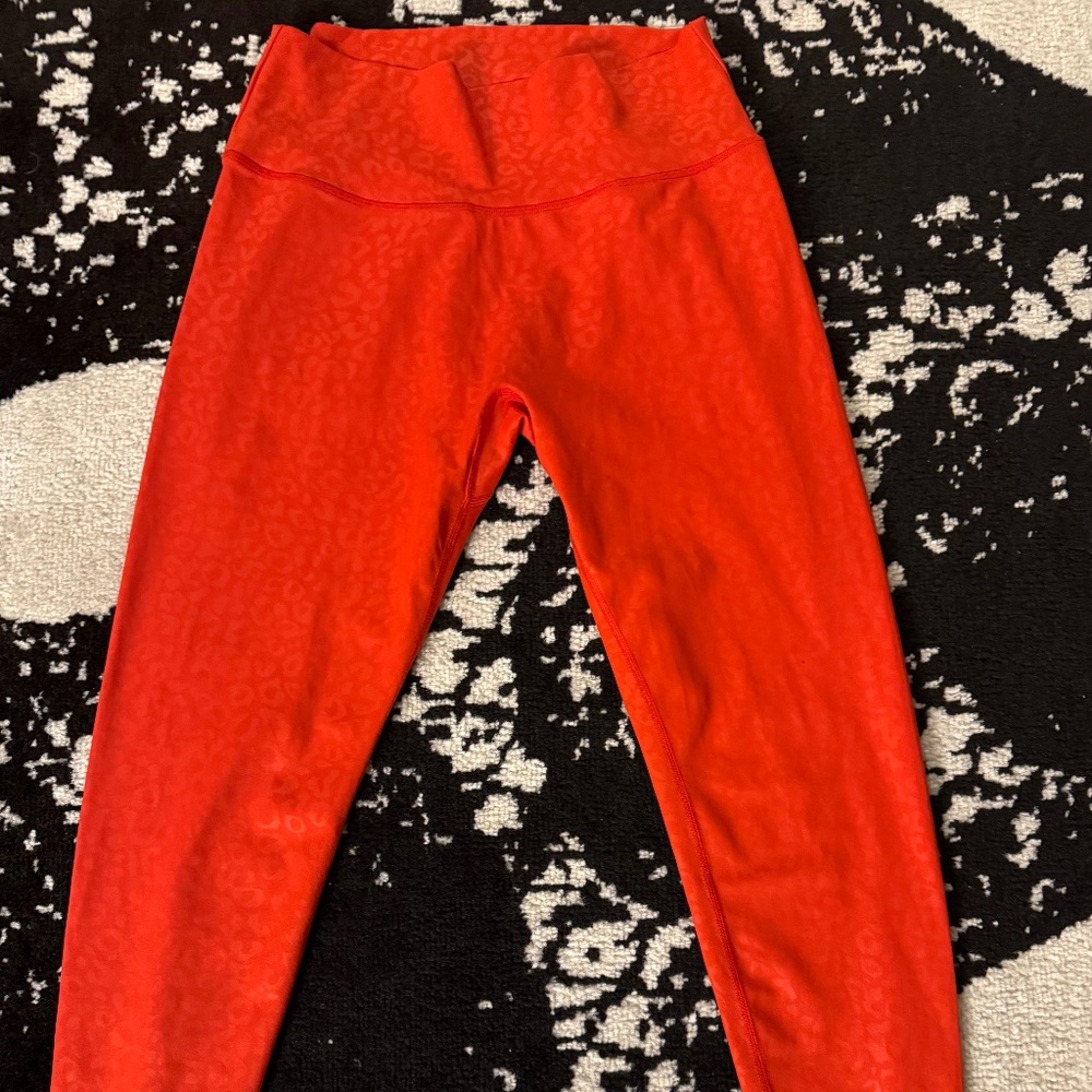 BuffBunny Red Leopard Leggings Scrunch Butt Size L